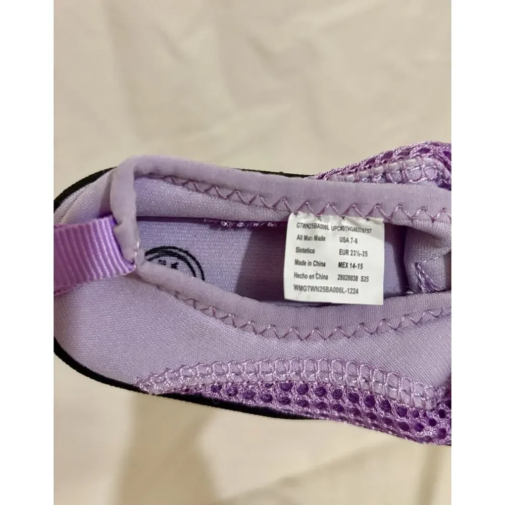 Wonder Nation Youth Water Shoes Purple Unisex US Size 7-8
